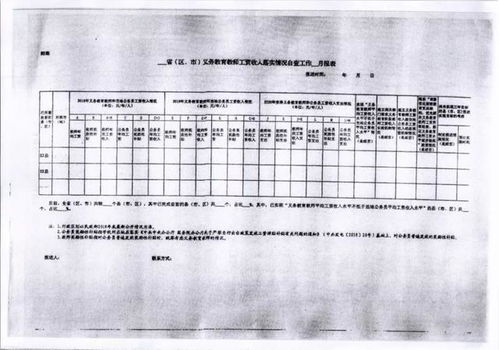 国家教育督导关于义务教育教师工资收入落实情况督导工作安排通知