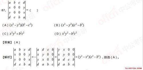 2021考研数学100道选择题练习 第85 86 87 88题