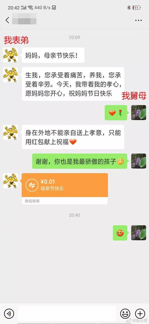 母亲节这天,网友发给老爸的红包比发老妈的还多,这是什么操作