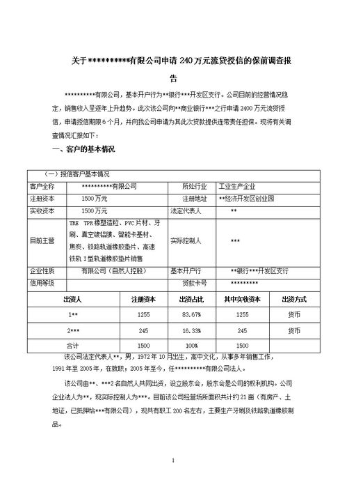 授信方案汇报模板(授信汇报技巧)