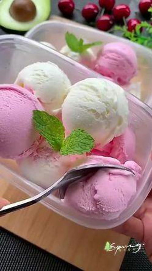 夏天到了,用这个 冰淇淋粉,在家就可以做冰淇淋吃了 夏日必备 