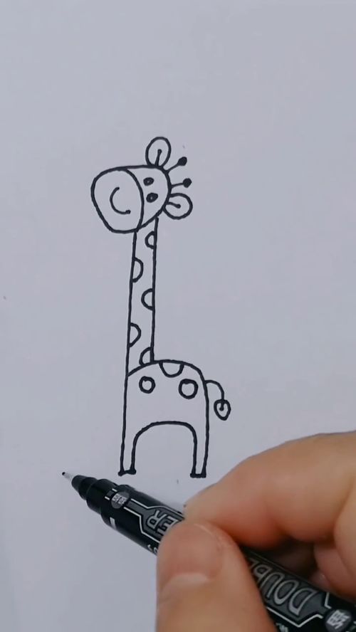 长颈鹿绘画教程来了,简单易学 