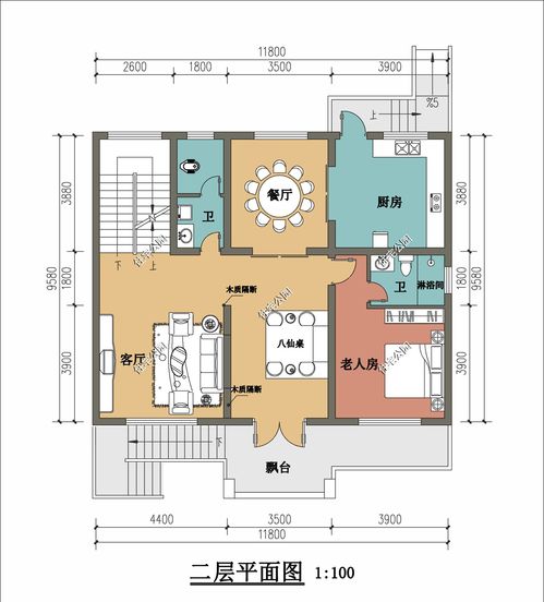 进深9米,宽12米的二层半楼房,内部怎么设计好