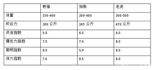 一猪二熊三老虎 是什么意思 老虎的战斗力还不如 猪 吗