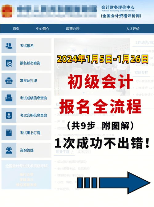 初级会计报名流程