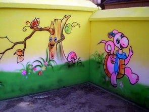 幼儿园卡通喷绘图片,幼儿园卡通喷绘高清图片 凤凰校园环境装饰,中国制造网 