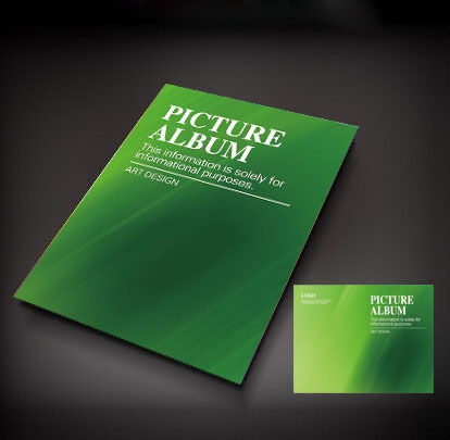 绿色渐变画册封面设计下载 3958733 