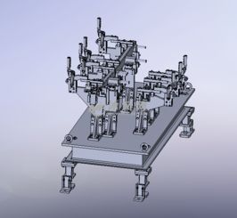 汽车C柱焊接夹具总成