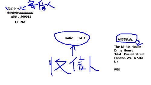 问从中国寄信到英国去信封上怎么写 