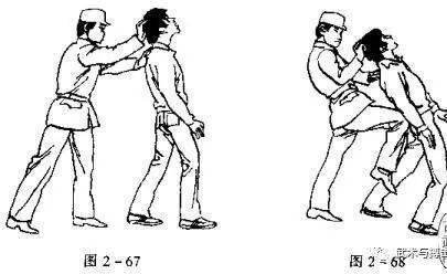 擒拿术 抓发顶腰和踹膝锁喉实战教学