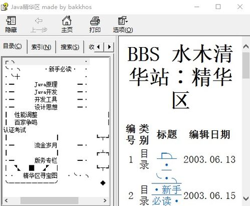 水木清华BBS之Java版精华区新手必备资料