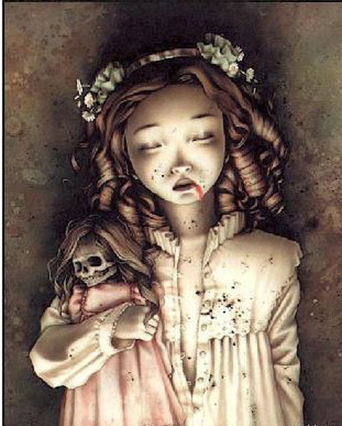 妹妹背着洋娃娃诡异,不寒而栗，真实版惊悚鬼娃故事，妹妹抱着洋娃娃