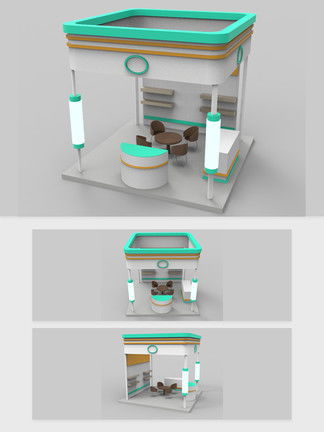 展台展台设计矢量图免费下载 展台展台设计矢量素材 千图网矢量图库 