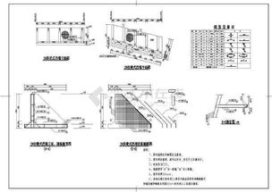 边坡支护工程扶壁式挡墙结构配筋图
