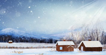 创意合成雪景唯美背景图片免费下载 千库网 