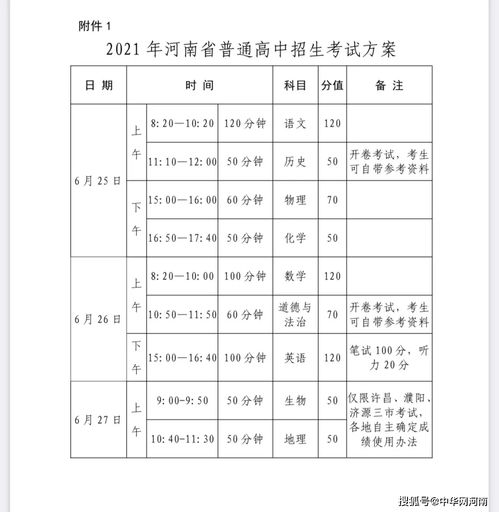 中考增加生物 地理科目考试 河南省中招政策公布