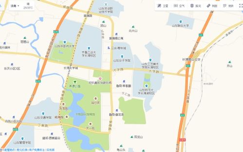 济南长清大学城地图 