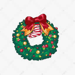 圣诞装饰挂饰红绿橙配色素材图片免费下载 千库网 