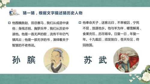 部编版四年级语文上册口语交际 讲历史人物故事 教学课件 