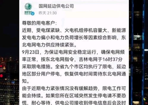 东北多地停电,电网有崩溃危险原因何在 节约用电不能成为空谈