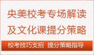 2月28日 央美校考专场解读及文化课提分策略 主题讲座