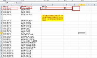 A和B列是已有的物料代码和名称,C和D列为型号和颜色,求助怎么根据C D的情况返回A列相对应的物料代码 