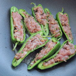青椒酿肉怎么做好吃,虎皮青椒酿肉的家常做法 