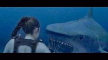 经典电影 美女抱着鲨鱼逃出深海,你敢信吗