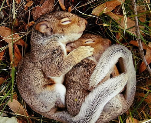 冬眠的可爱小动物图片图片