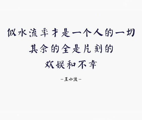 王小波经典语录欣赏