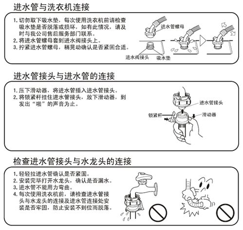 洗衣机接水插头处如何安装 要图解 一步一步的解释 