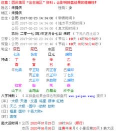 2017年2月23日14点34分出生的女孩八字怎样 