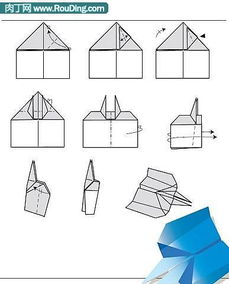 纸飞机双尾翼的做法等多款手工叠纸飞机过程DIY图解 