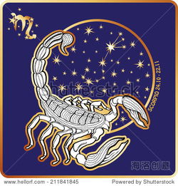 天蝎星座 的星座 天蝎座和圆的星座和星星金色和白色蓝色背景图 图形矢量插图的复古风格 动物 野生生物,符号 标志 站酷海洛创意正版图片,视频,音乐素材交易平台 