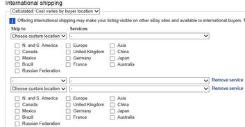 为什么我在弄ebay的国际运输时显示时只有这些国家 