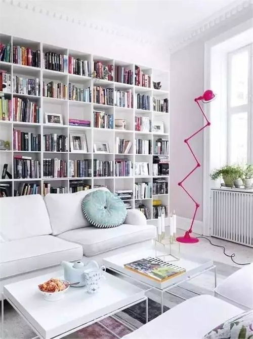 书架沙发背景墙