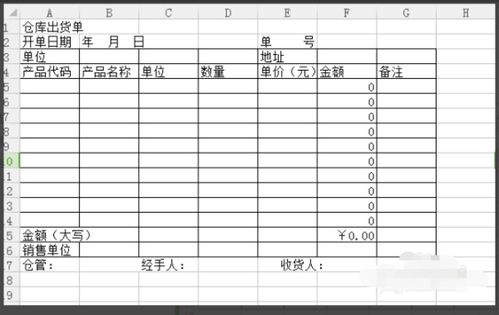 怎么样用excel制作订货单、出货单和仓库存货之类的表格？