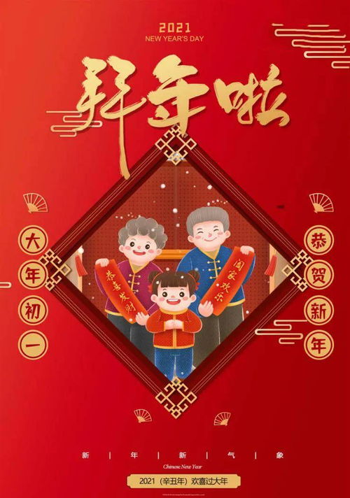 2022大年初一早安祝福动态表情图片 大年初一拜年祝福动态图片表情