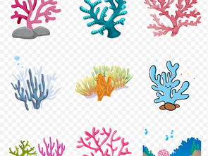 卡通创意手绘海底植物海草海藻珊瑚海底世界图片素材 模板下载 7.80MB 其他大全 生活工作 