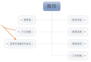 活动名称 简历思维导图模板