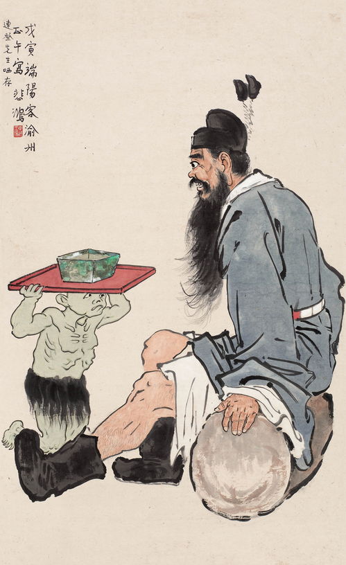 国画大师范增的国画钟馗欣赏