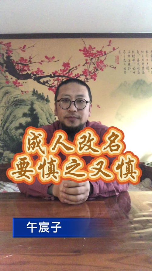 午宸子谈成年人改名字要慎重没有太多试错的机会 