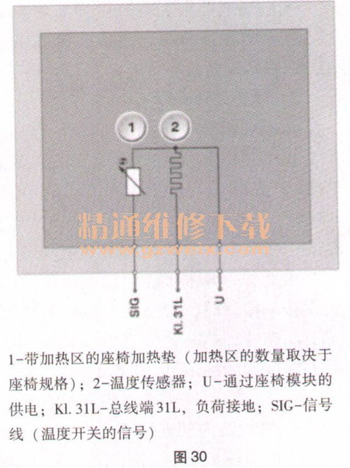 宝马座椅加热模块故障维修