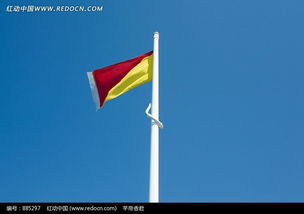 白色的旗杆的飘扬的旗帜图片免费下载 编号885297 红动网 