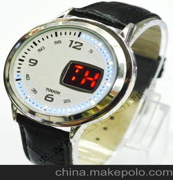 双历触摸屏手表LED手表 触摸屏表