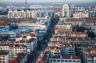 爬楼 俯瞰 城桥镇 崇明岛, 风光, 上海, 建筑, 爬 