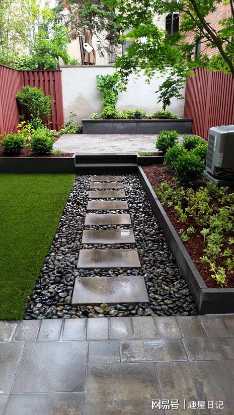 庭院设计 小面积花园也能铺草坪,2个以草坪为主角的院子