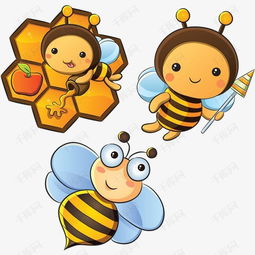 蜜蜂 卡通素材图片免费下载 高清装饰图案png 千库网 图片编号2071592 