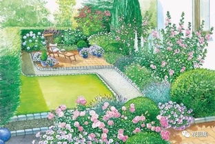一个庭院,两种设计风格 30套案例图鉴赏,美美的手绘风 