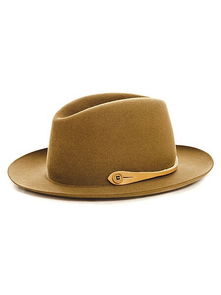 复古礼帽 帽子 皮革装饰 个性时尚